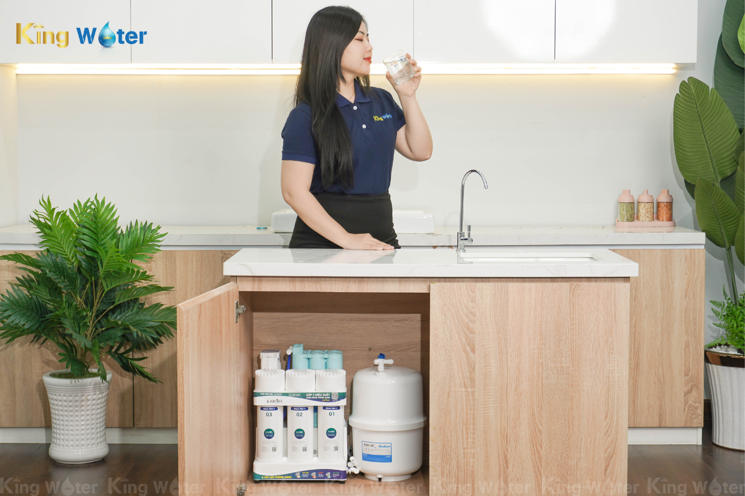 Máy Lọc Nước RO Karofi KAQ-U95 Pro | Để Gầm 10 Lõi