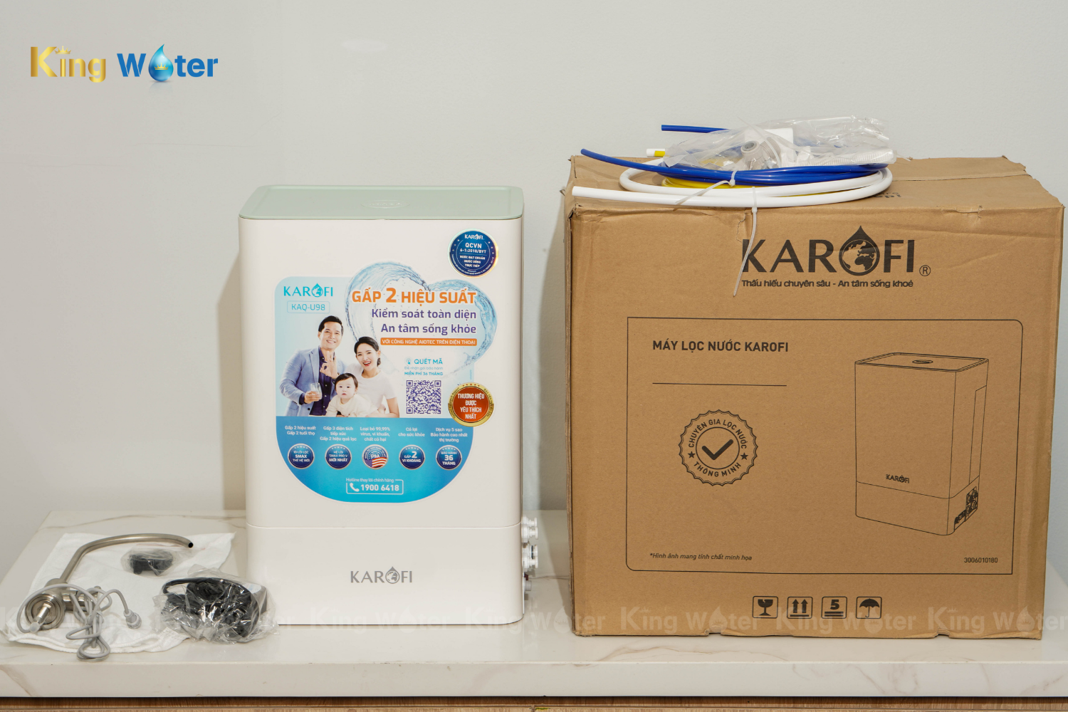 Máy Lọc Nước RO Karofi KAQ-U98 | Để Gầm 10 Lõi