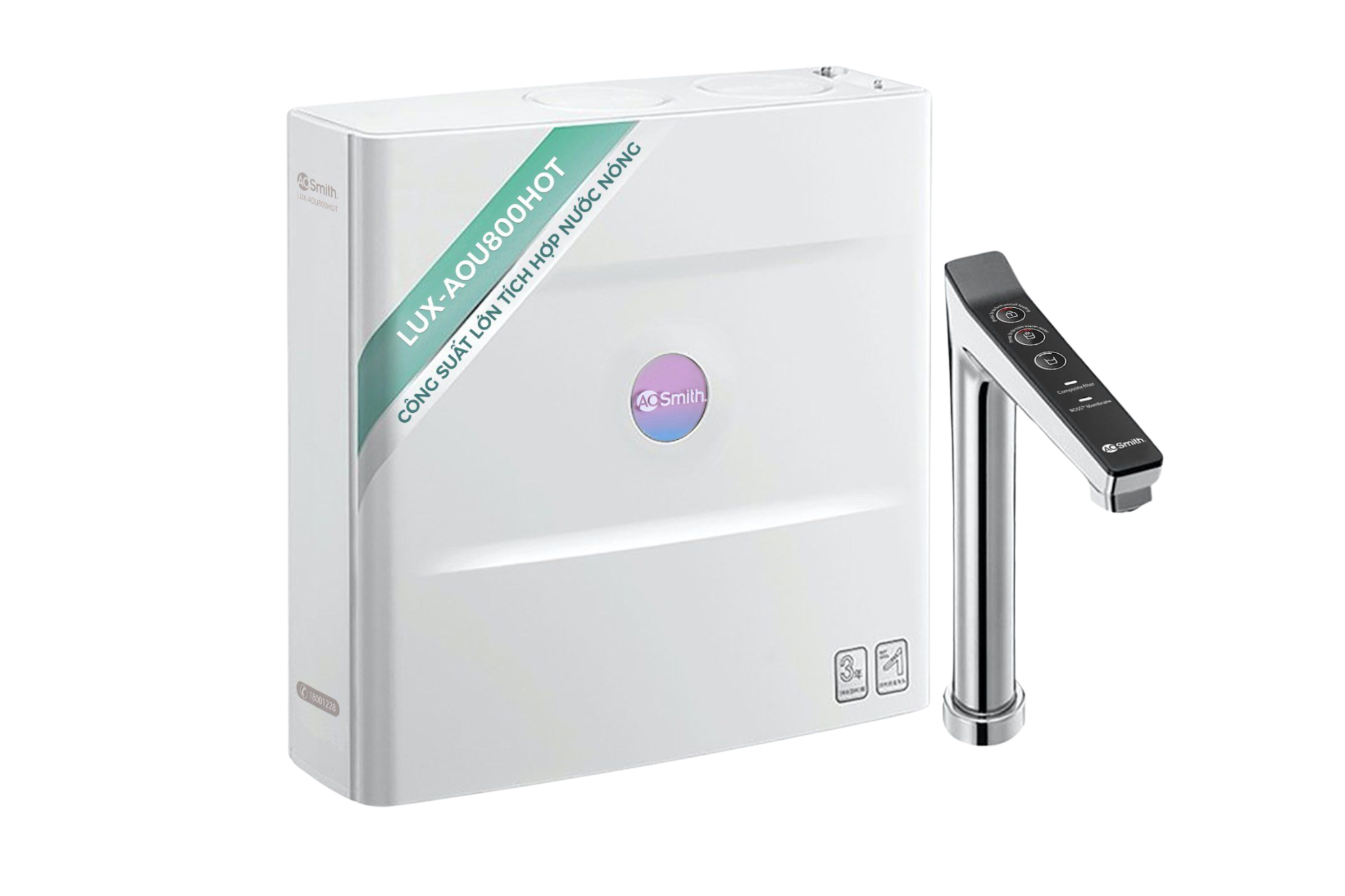 Máy Lọc Nước Nóng Nguội AO Smith LUX-AOU800HOT | Âm Tủ