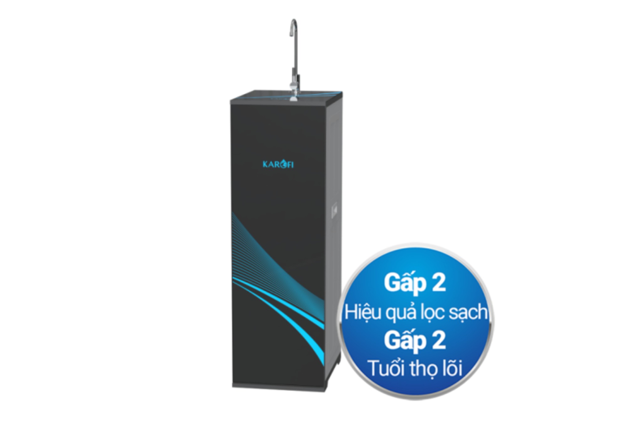Máy Lọc Nước Karofi KAQ-C06 | Cây Đứng 10 Lõi