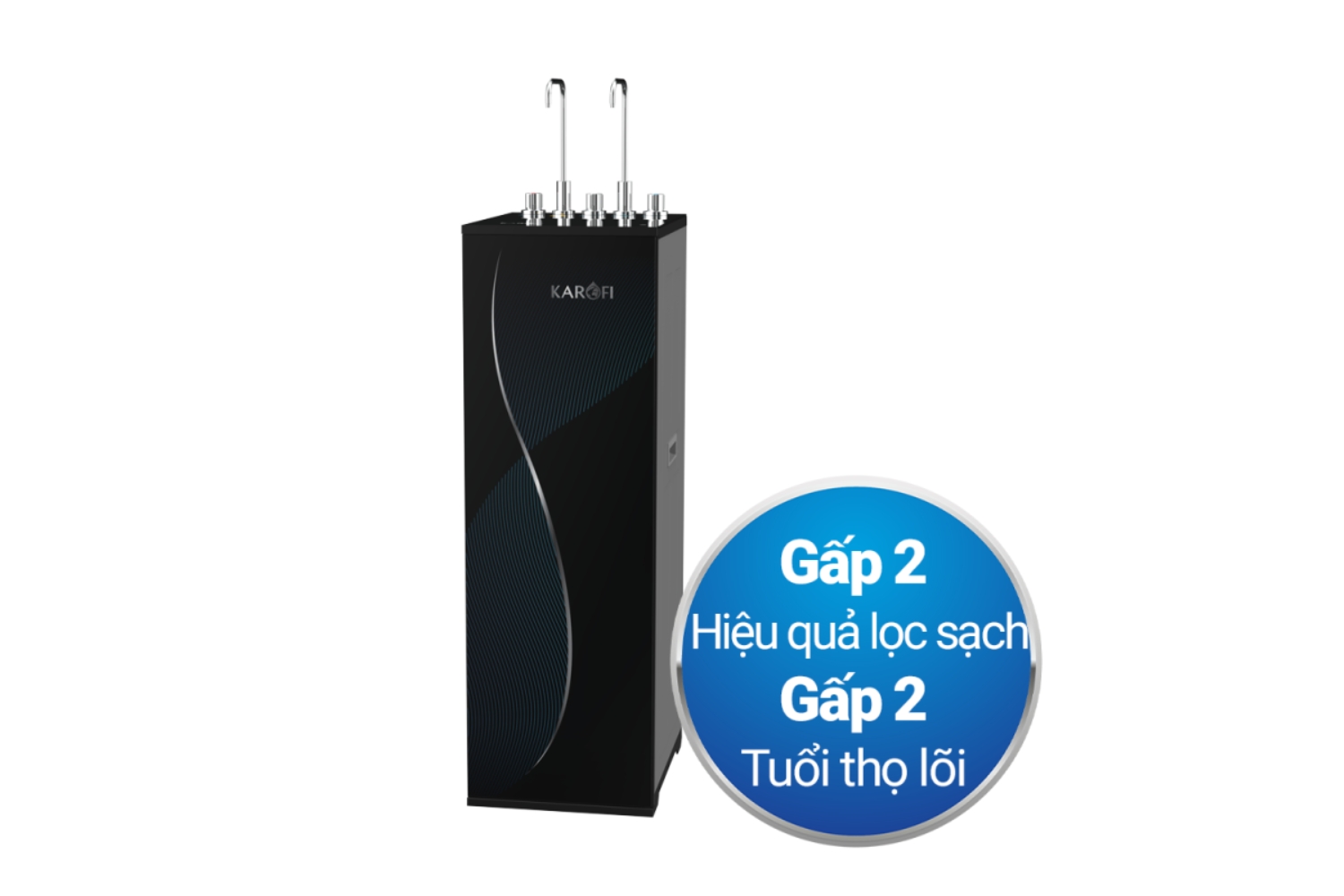Máy Lọc Nước Nóng Lạnh Karofi KAD-D69 | Cây Đứng 11 Lõi
