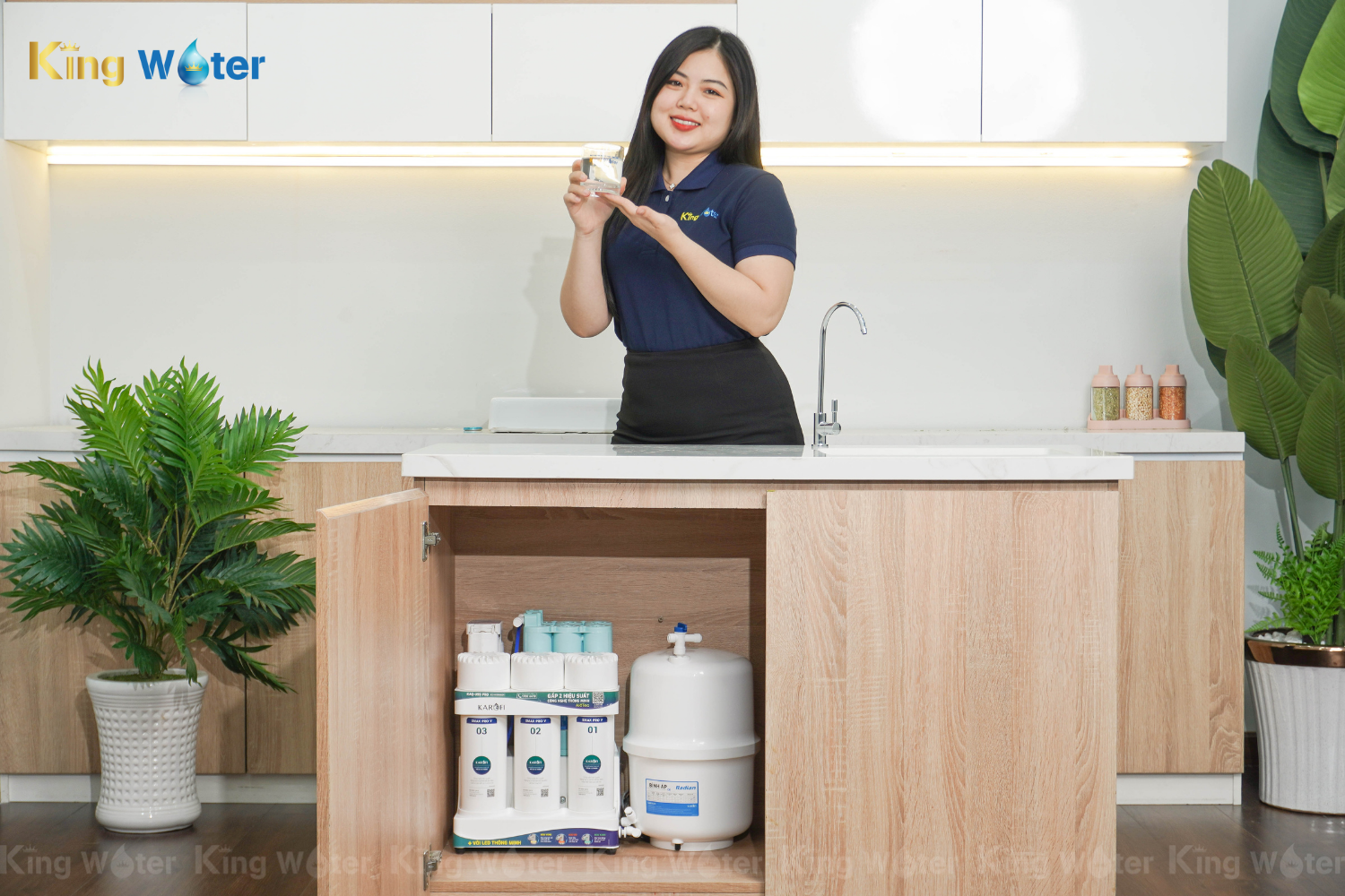 Máy Lọc Nước RO Karofi KAQ-U95 Pro | Để Gầm 10 Lõi