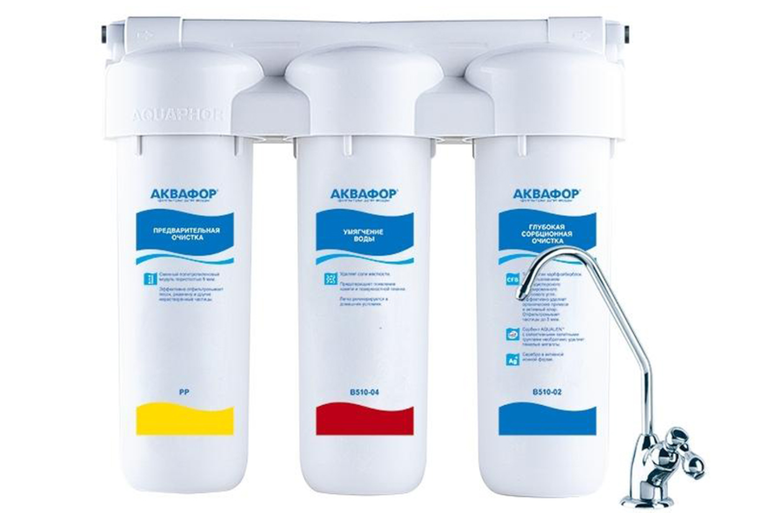 Máy Lọc Chuyên Dụng Nước Cứng Aquaphor Trio Norma Softening | Để Gầm 03 Lõi