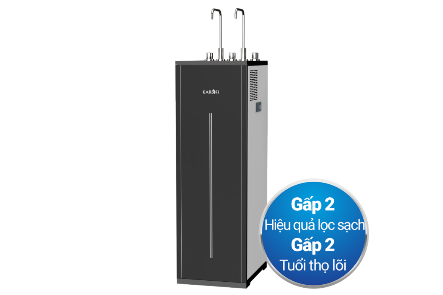 Máy Lọc Nước RO Nóng Lạnh Karofi KAD-L56 | Tủ Đứng 10 Lõi