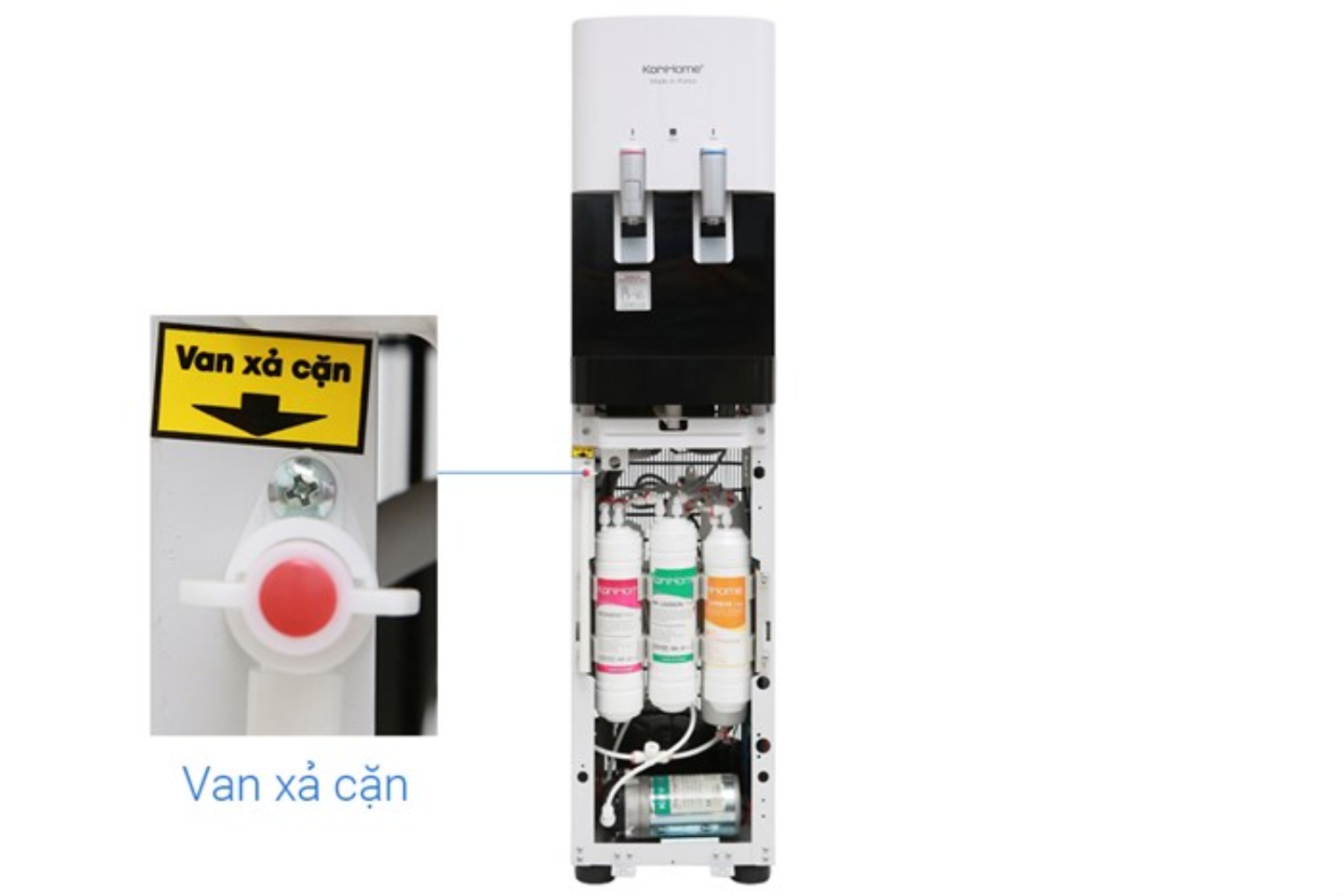 Máy Lọc Nước RO Nóng Lạnh Korihome WPK-818 | Tủ Đứng 06 Lõi