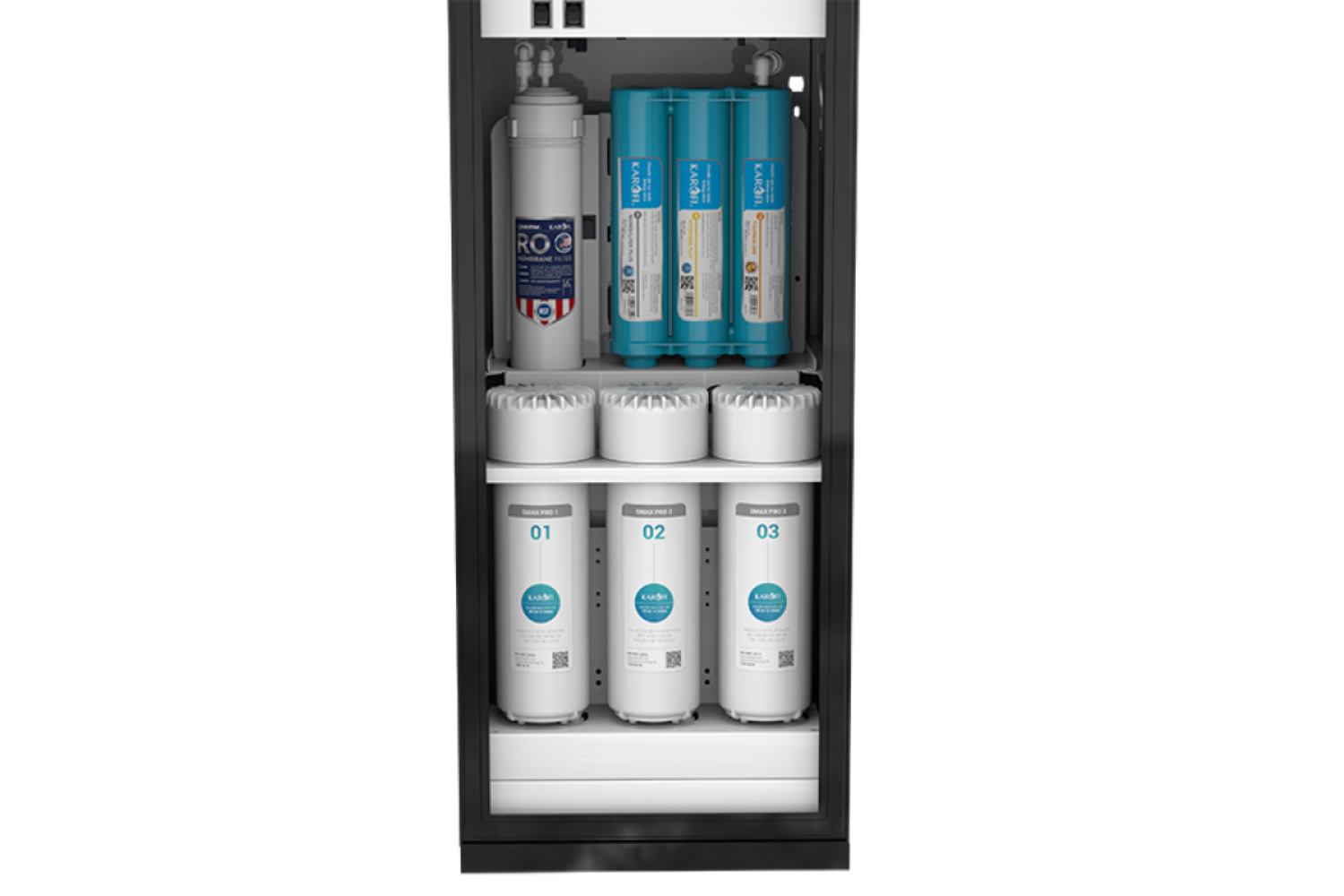 Máy Lọc Nước RO Nóng Lạnh Karofi KAD-L56 | Tủ Đứng 10 Lõi
