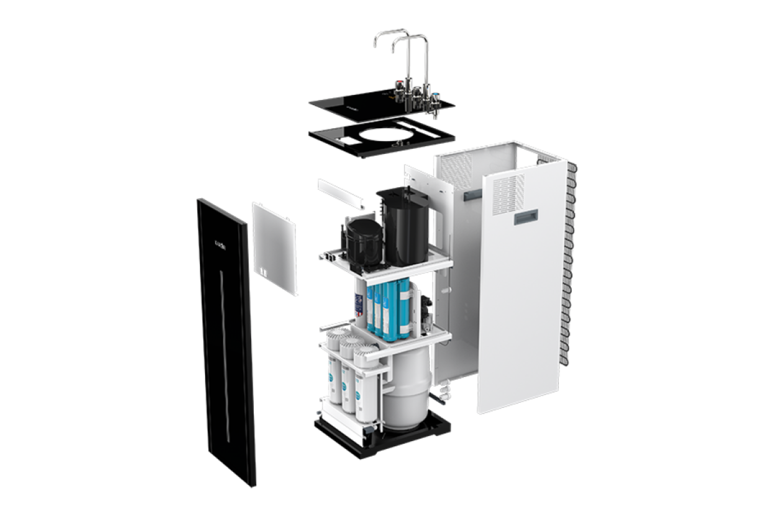 Máy Lọc Nước RO Nóng Lạnh Karofi KAD-L56 | Tủ Đứng 10 Lõi