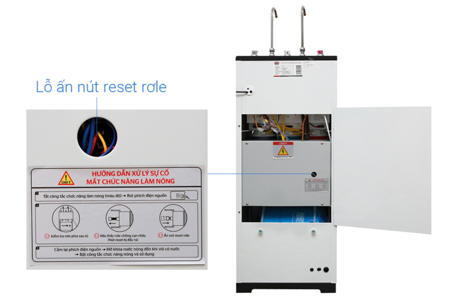 Máy Lọc Nước R.O Nóng Lạnh Sunhouse SHR76210CK | Tủ Đứng 10 Lõi