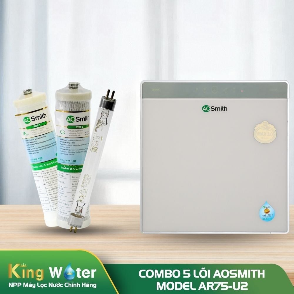 Combo 5 Lõi Lọc Nước AO Smith AR75-U2