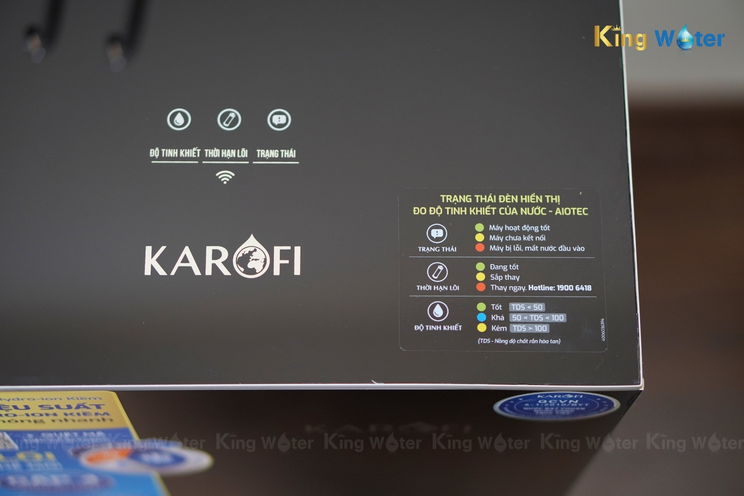Máy Lọc Nước Nóng Lạnh Karofi KAD-M85 | Tủ Đứng 12 Lõi