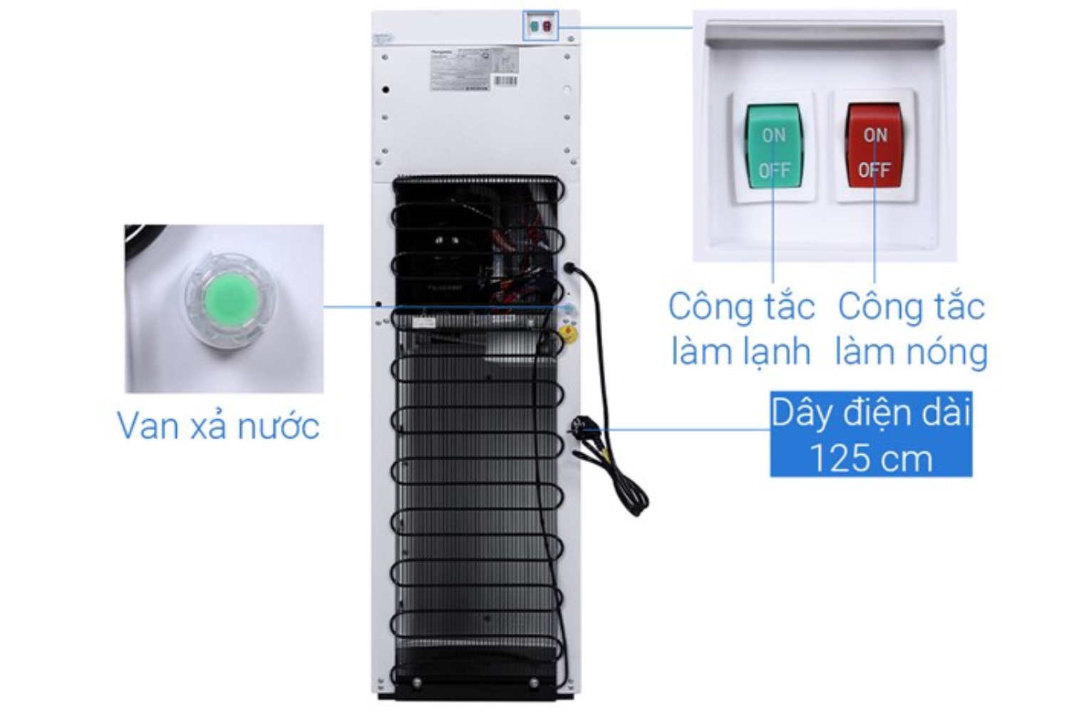 Cây Nước Nóng Lạnh Kangaroo KG49A3 | Hút Bình 20 Lít