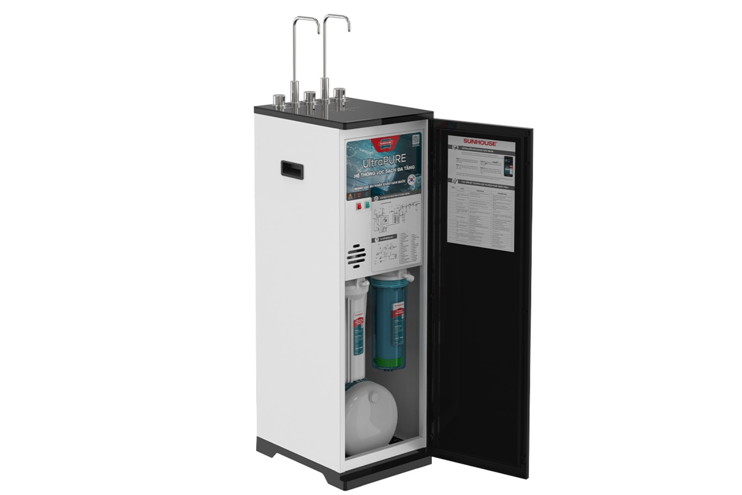 Máy Lọc Nước RO Sunhouse SHA76624KL UltraPURE | Tủ Đứng Nóng - Lạnh 11 Lõi