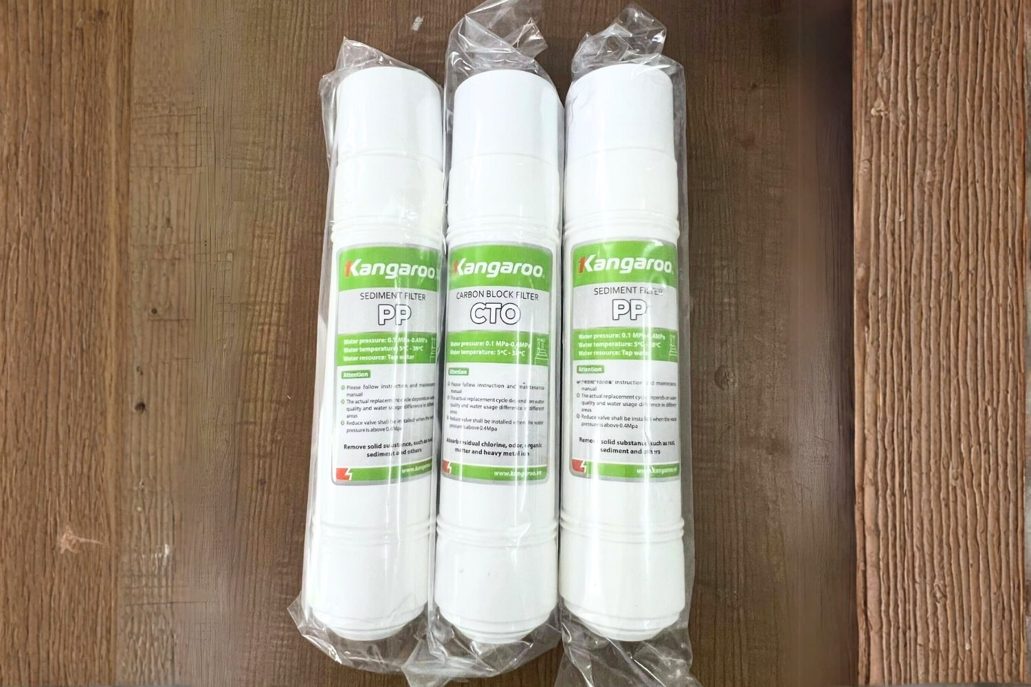 Bộ Lõi Lọc Thô 1-2-3 Kangaroo KG61A3 | Model Nguyên Khối, Đấu Nối Nhanh