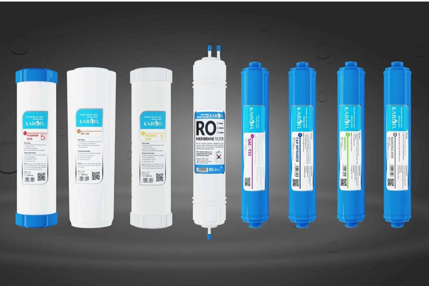 Máy Lọc Nước R.O Karofi Slim S-s038 | Để Gầm 8 Lõi