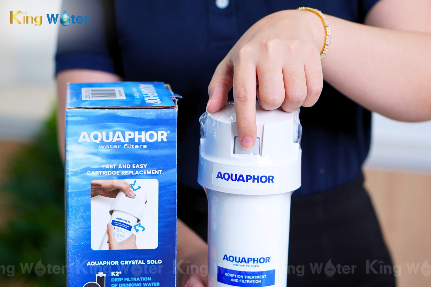 Máy Lọc Nước Aquaphor Crystal Solo | Để Gầm 01 Lõi Nano