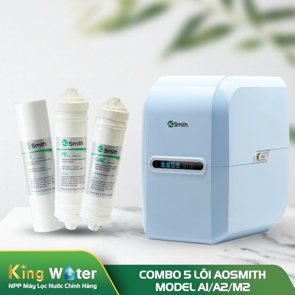 Combo 5 Lõi Lọc Nước AO Smith A1/A2/M2