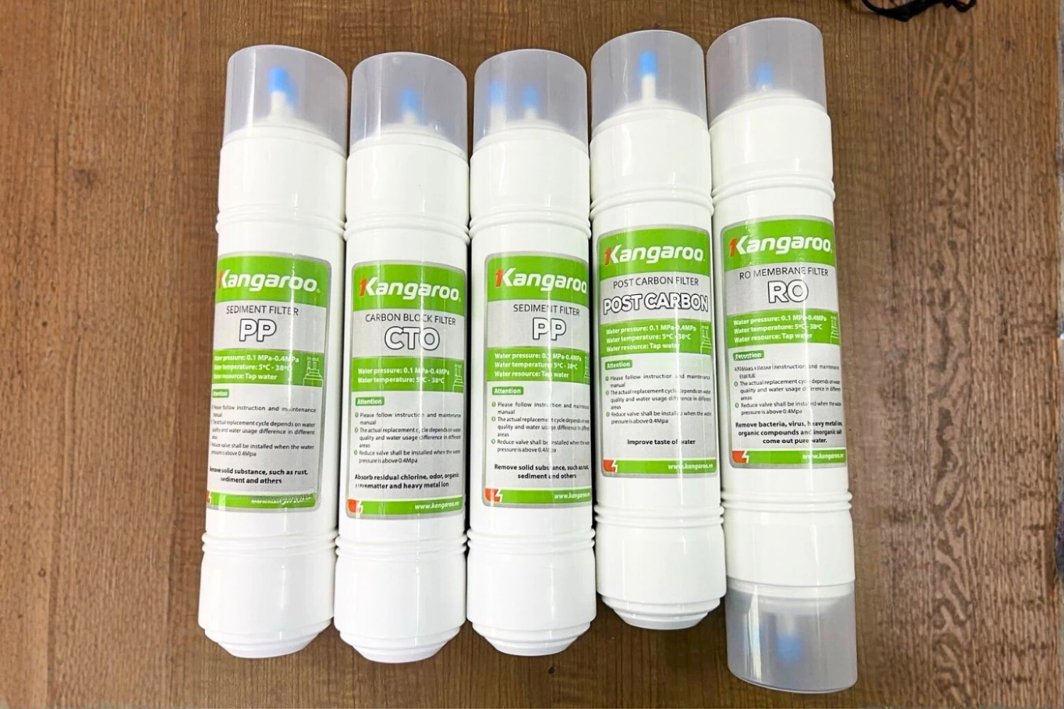 Bộ Lõi Lọc 1,2,3,4,5 Kangaroo KG61A3 | Model Nguyên Khối, Đấu Nối Nhanh