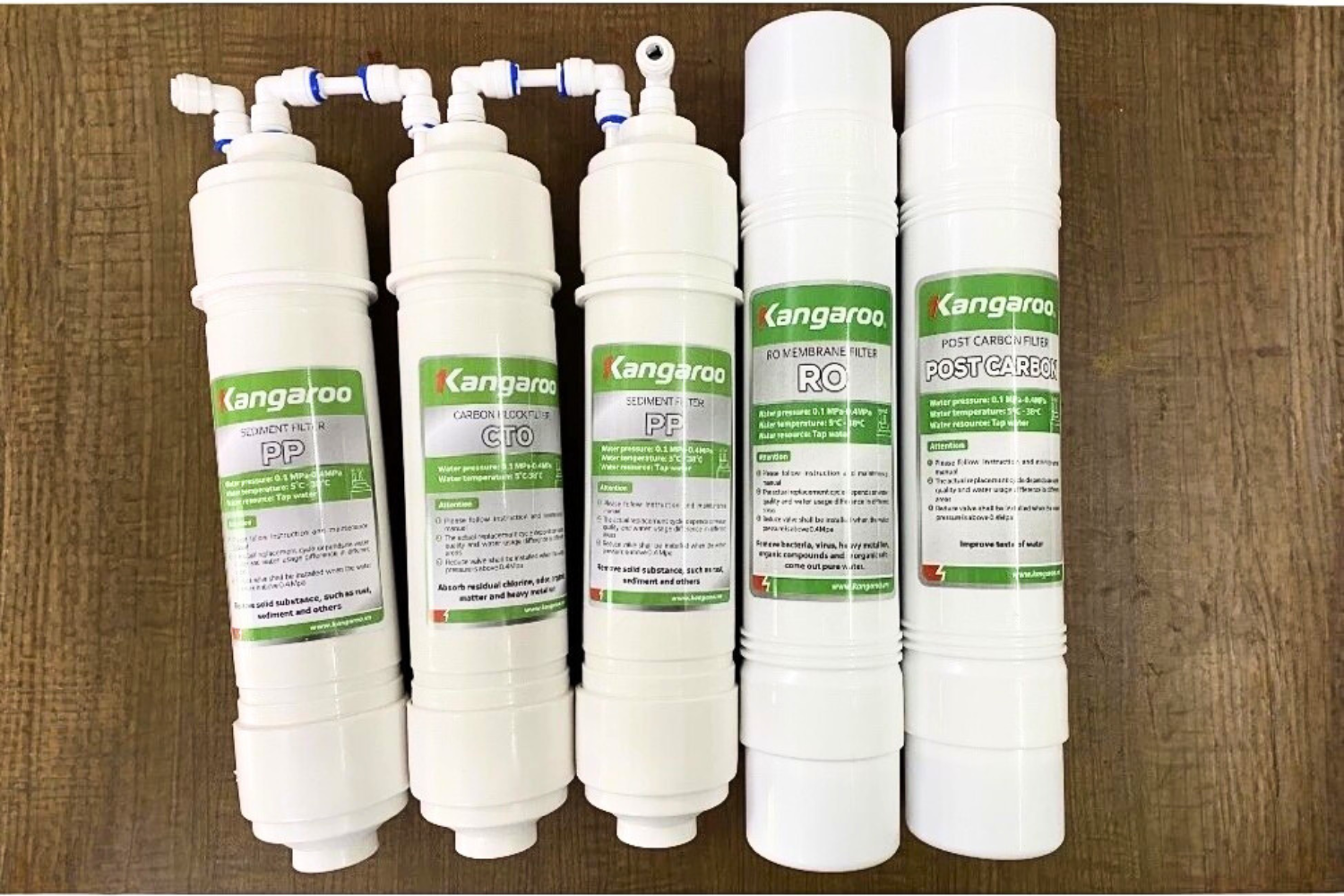 Bộ Lõi Lọc 1,2,3,4,5 Kangaroo KG61A3 | Model Nguyên Khối, Đấu Nối Nhanh
