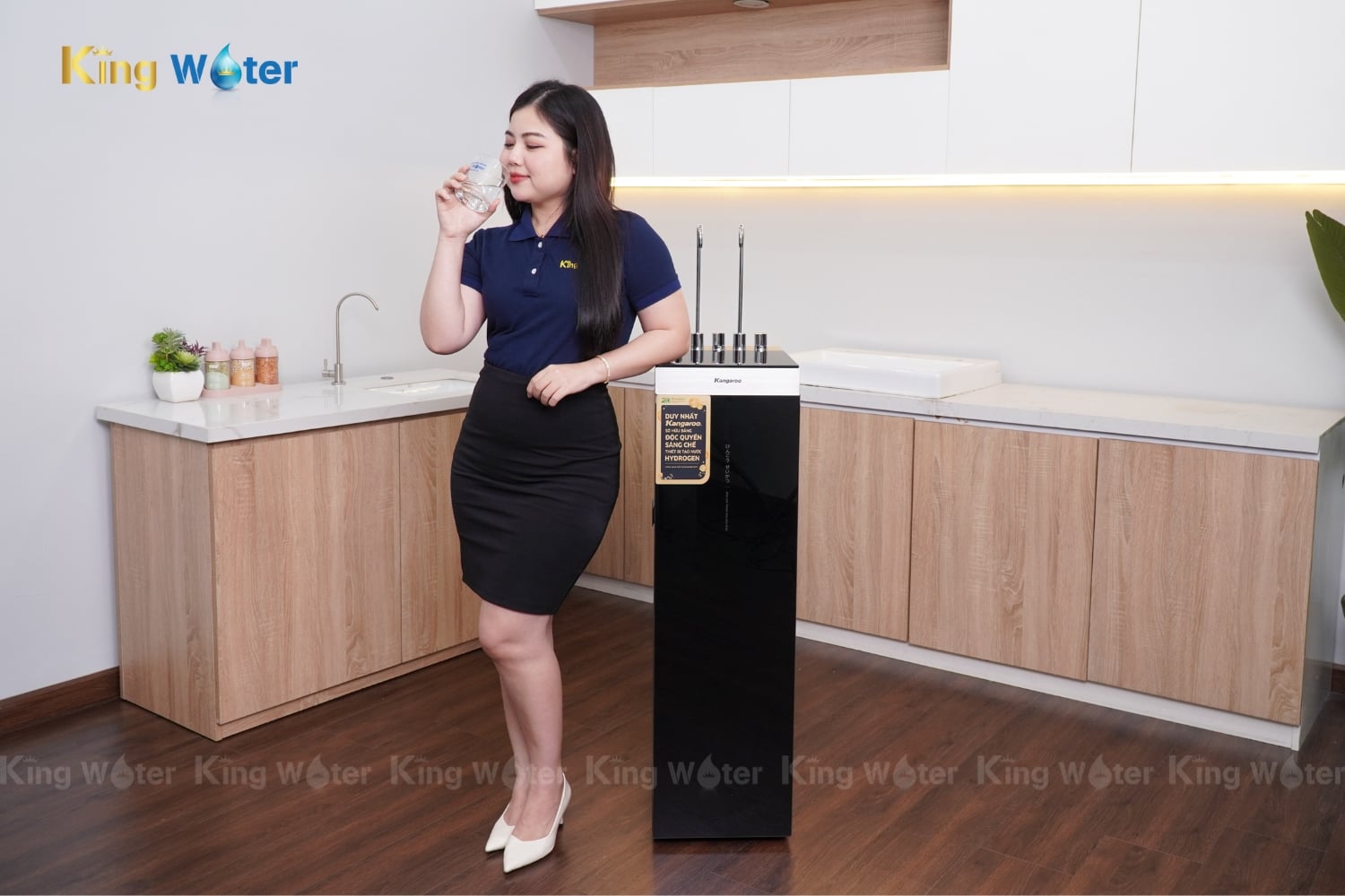 Máy Lọc Nước RO Nóng Lạnh Hydrogen Kangaroo Sumire KG11A18 | 11 Lõi