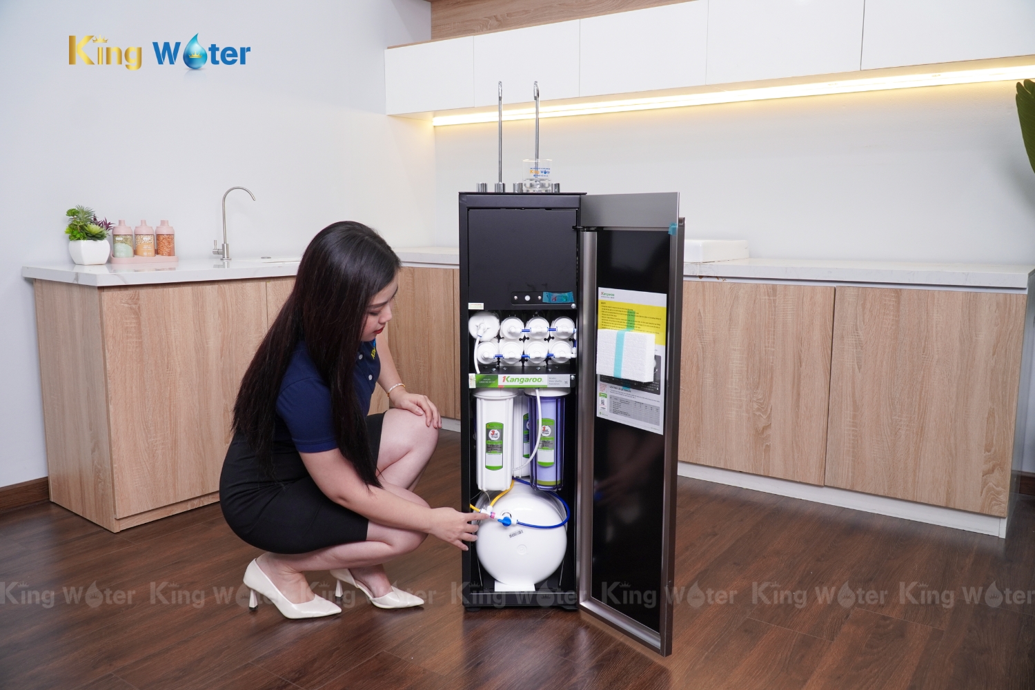 Máy Lọc Nước RO Nóng Lạnh Hydrogen Kangaroo Sumire KG11A18 | 11 Lõi