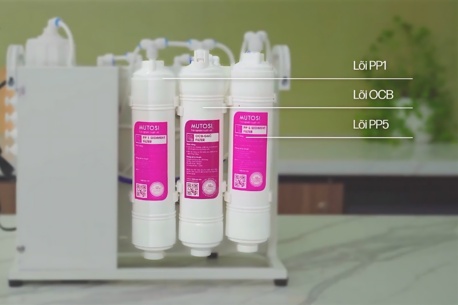 Máy Lọc Nước RO Mutosi MP-192 | Để Gầm Không Tủ 09 Lõi