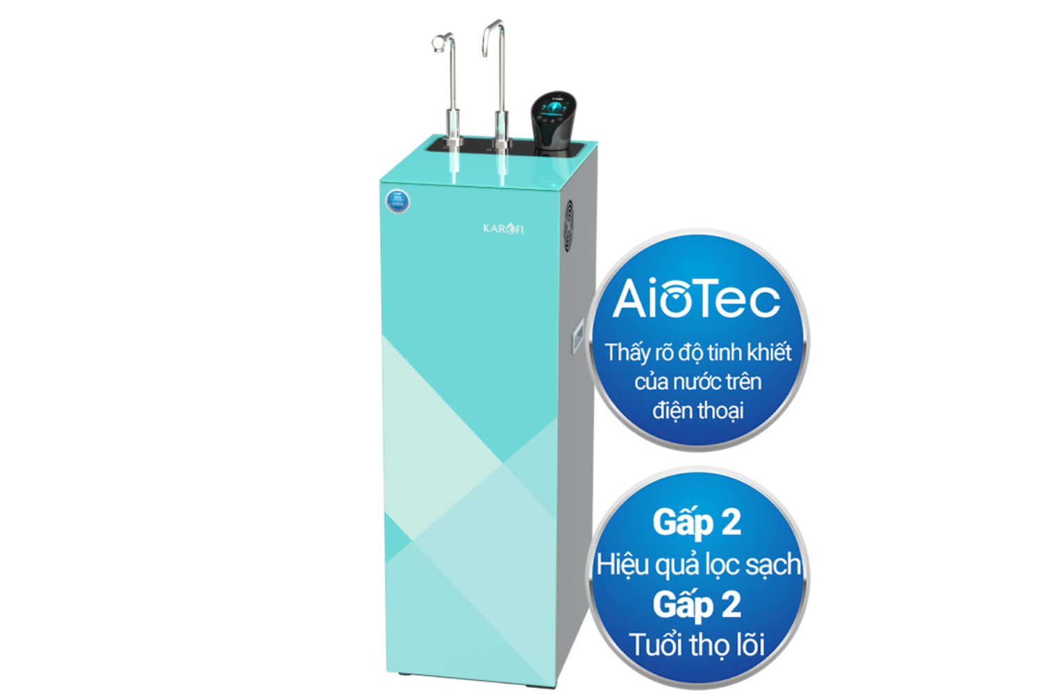 Máy Lọc Nước RO Nóng Lạnh Karofi KAD-N91 | Tủ Đứng 10 Lõi