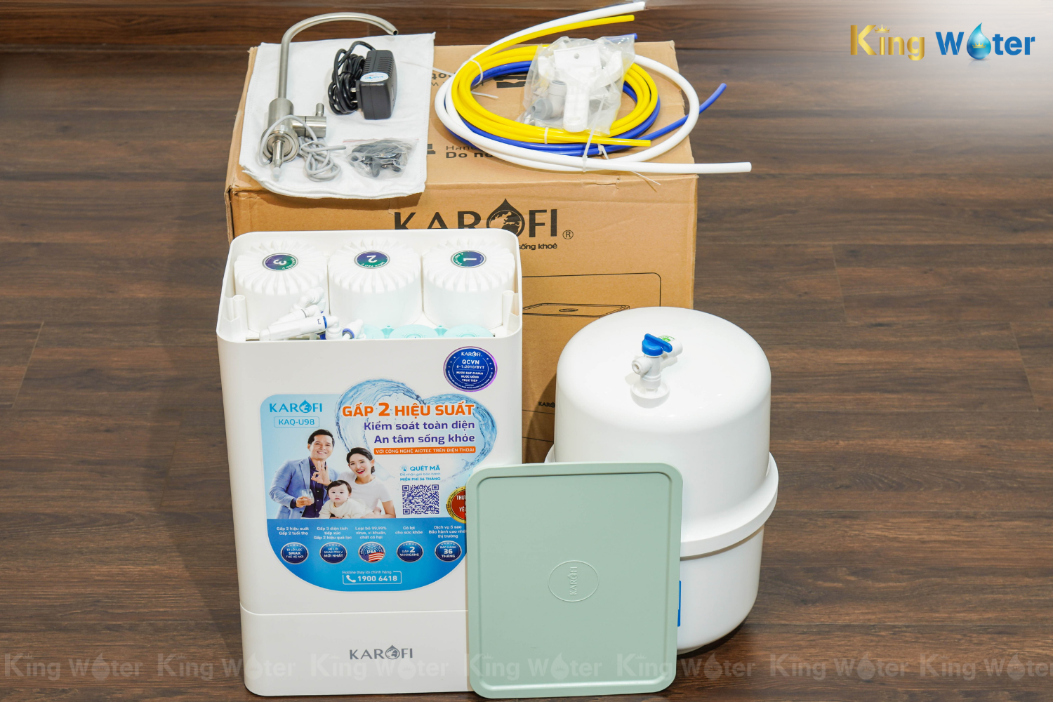 Máy Lọc Nước RO Karofi KAQ-U98 | Để Gầm 10 Lõi