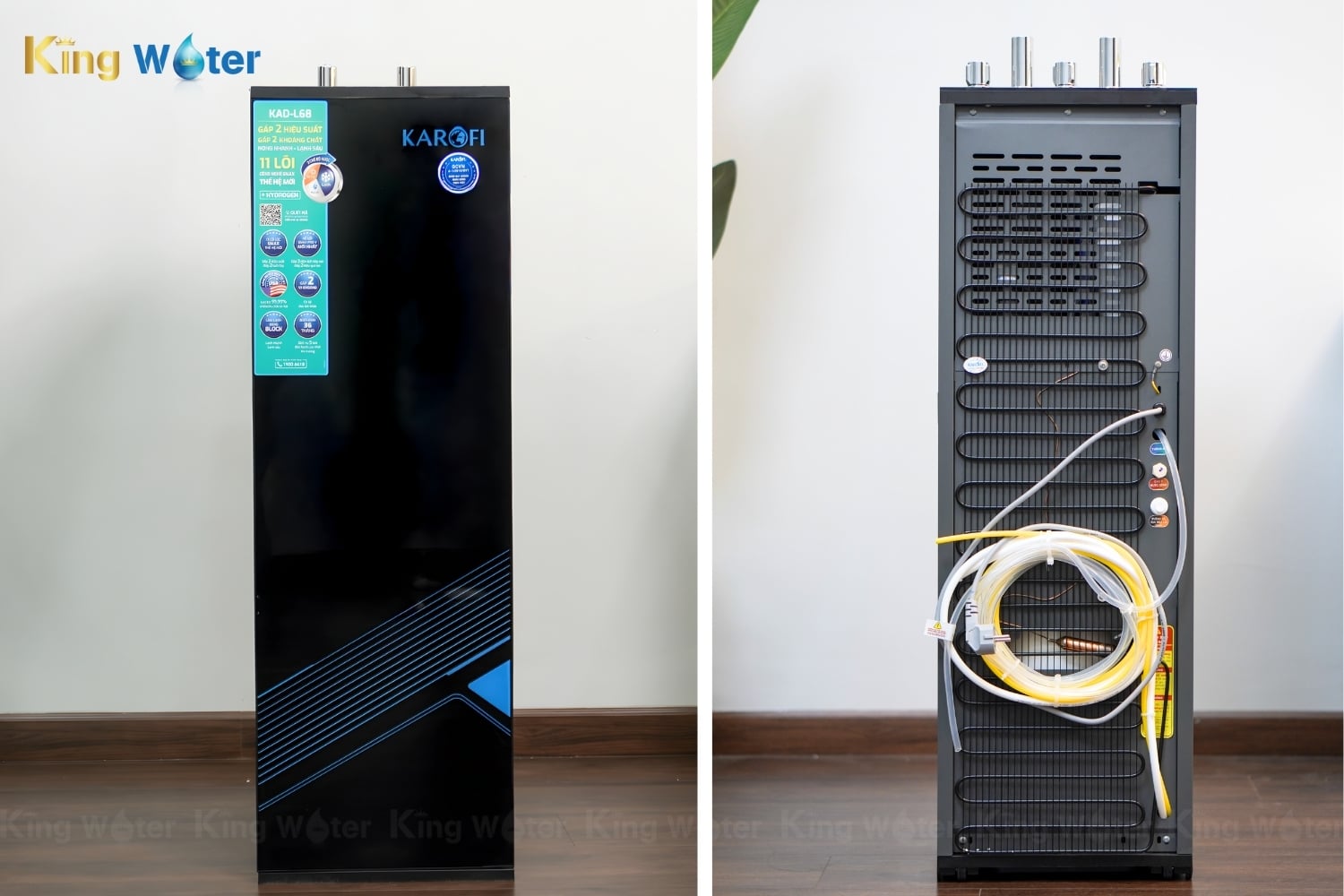 Máy Lọc Nước Nóng Lạnh Karofi KAD-L68 | Tủ Đứng 11 Lõi