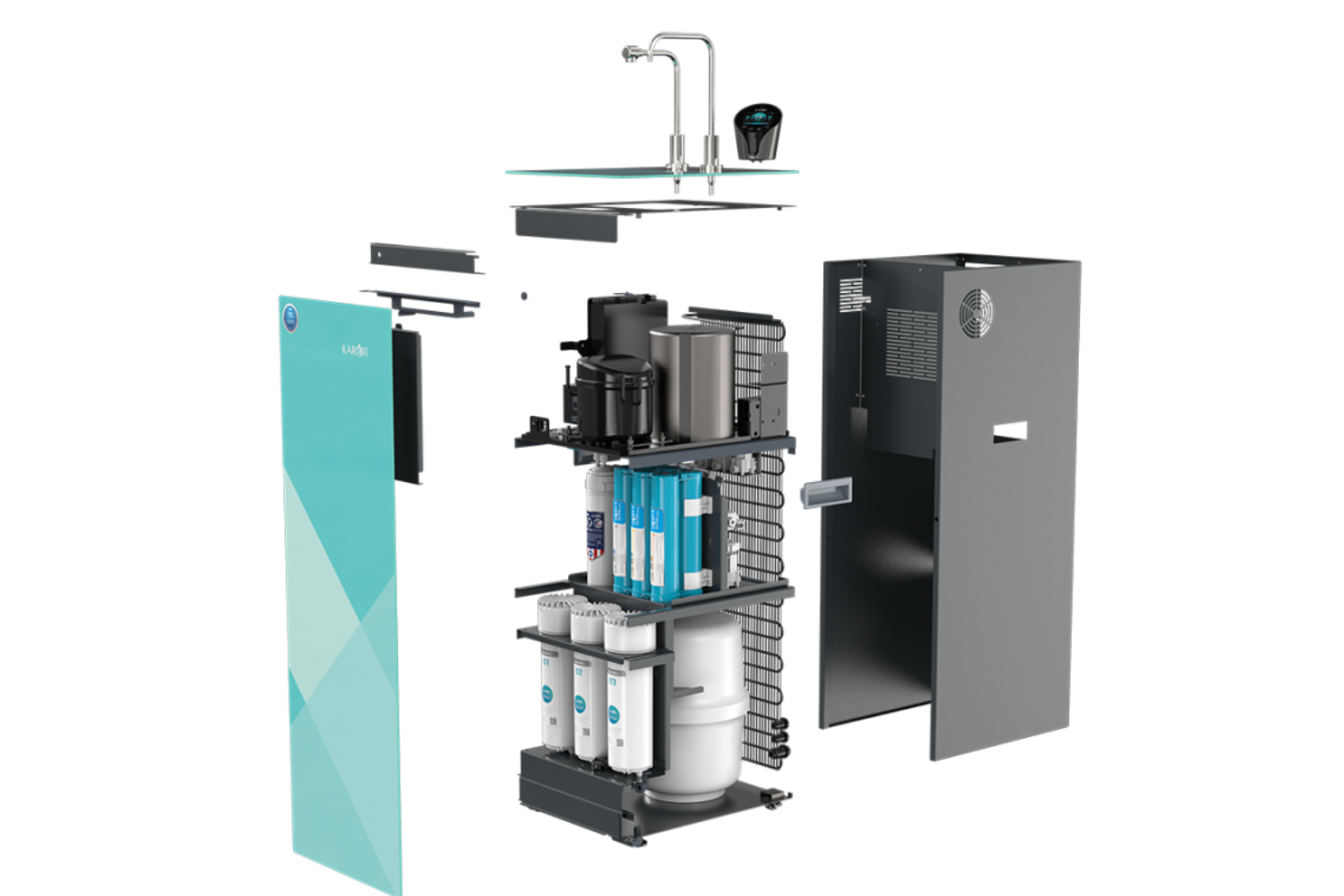 Máy Lọc Nước RO Nóng Lạnh Karofi KAD-N91 | Tủ Đứng 10 Lõi