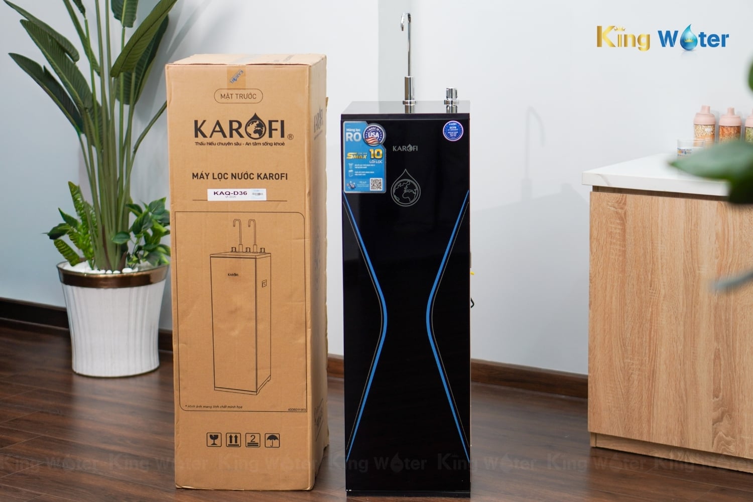 Máy lọc nước RO 10 lõi Karofi KAQ-D36