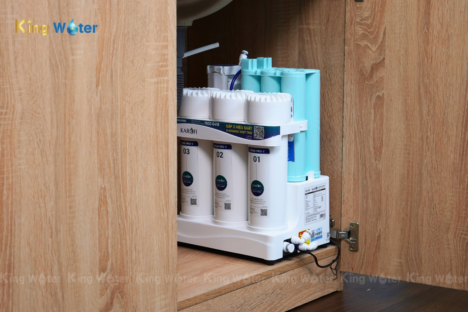 Máy Lọc Nước RO Karofi KAQ-U50K | Để Gầm 10 Lõi