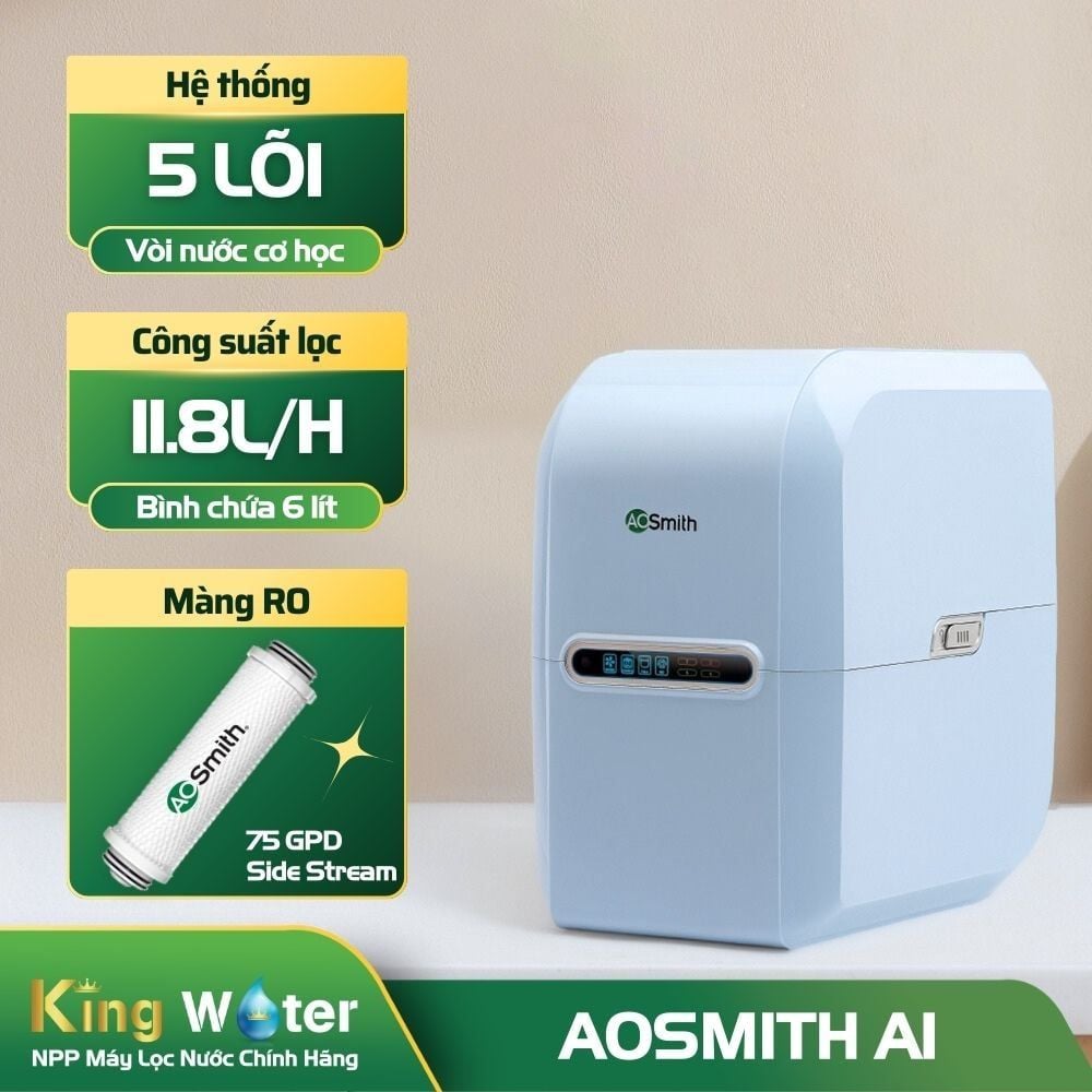 Máy Lọc Nước RO AO Smith A1 | Âm Tủ 5 Lõi Lọc