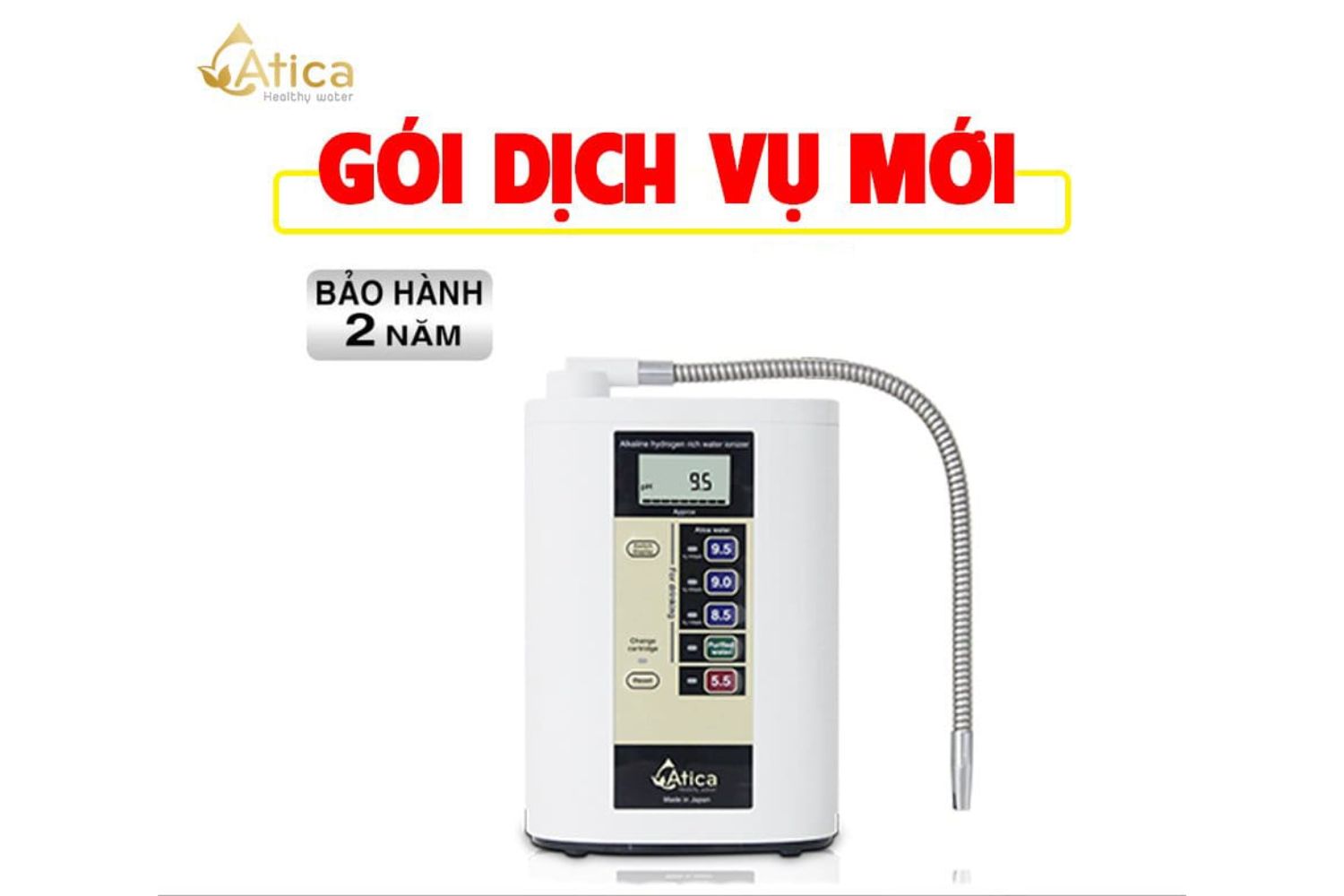 Máy Lọc Nước Ion Kiềm Atica MHW-H5(V)
