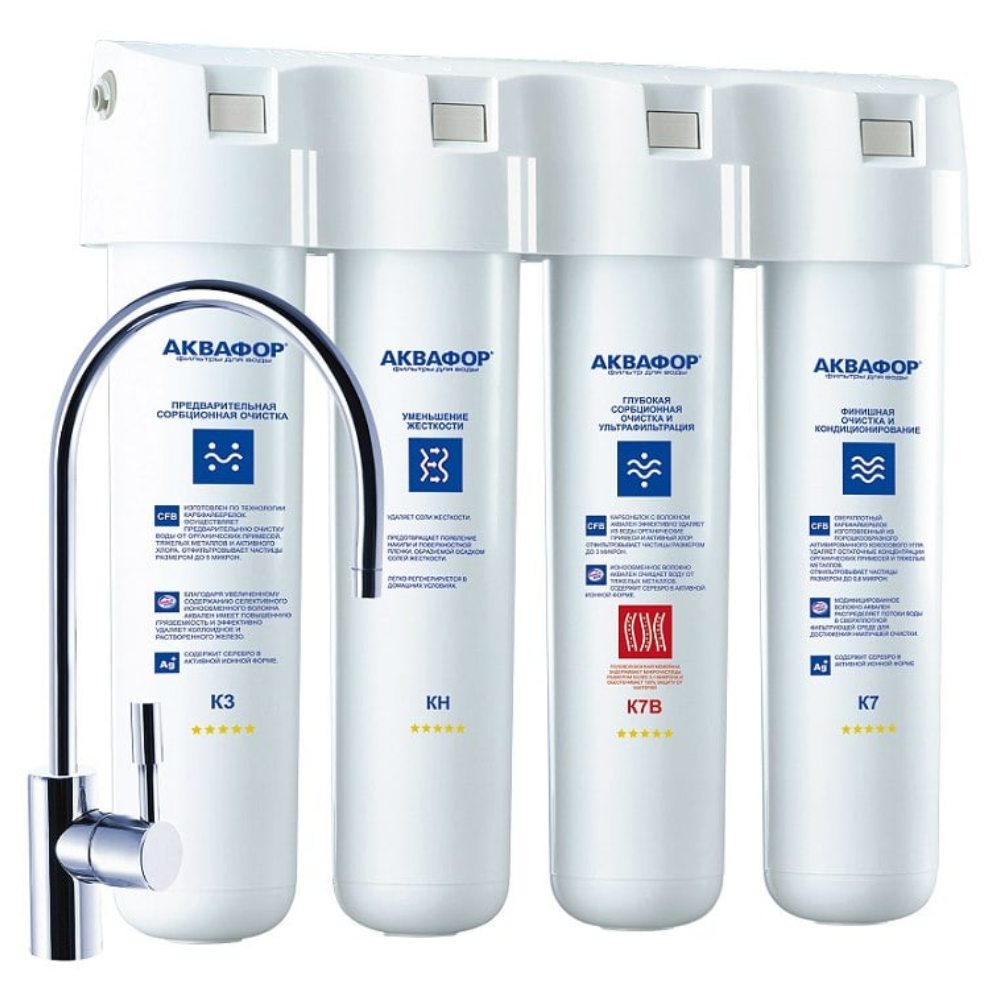 Máy Lọc Nước UF - Nano Aquaphor Crystal Eco H | Để Gầm 04 Lõi