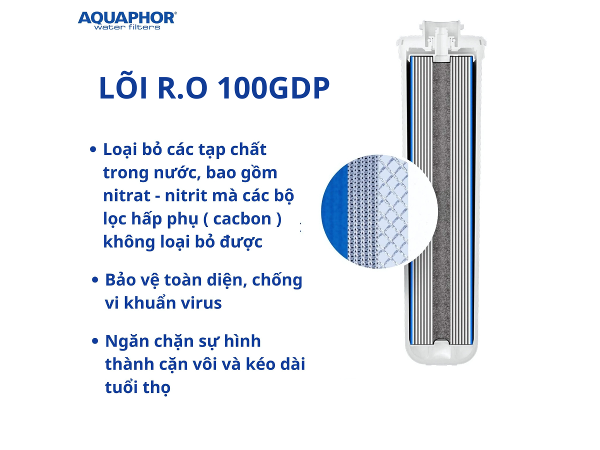Màng RO Aquaphor RO - 100S | Lõi Số 03 Lọc Tinh