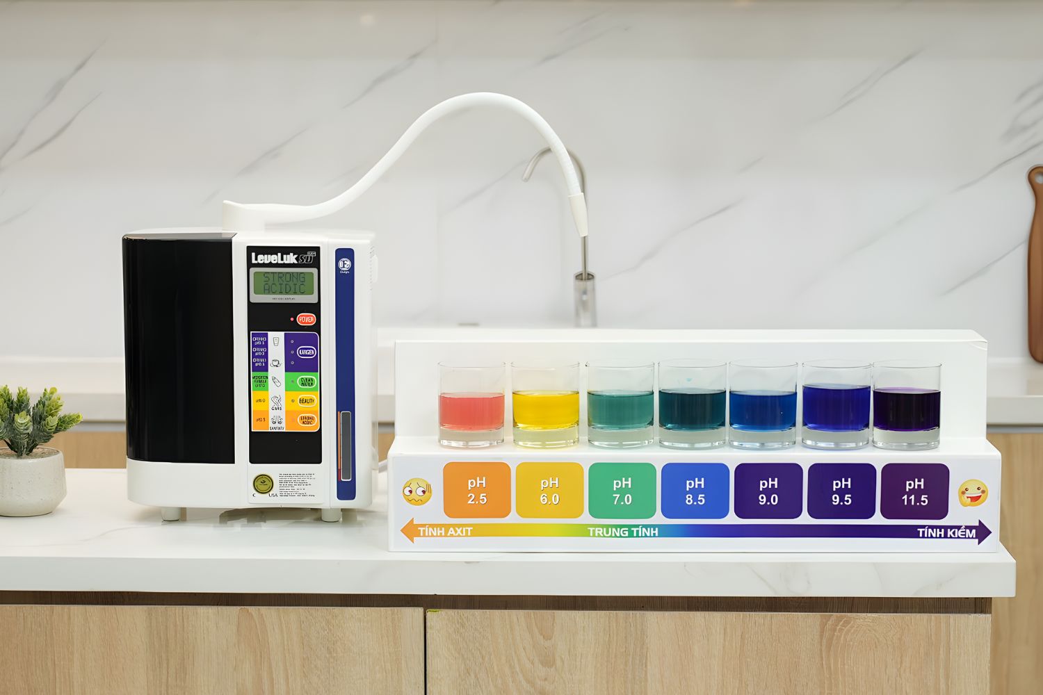 Máy Lọc Nước Điện Giải Ion Kiềm Kangen Leveluk SD501 | 7 Tấm Điện Cực