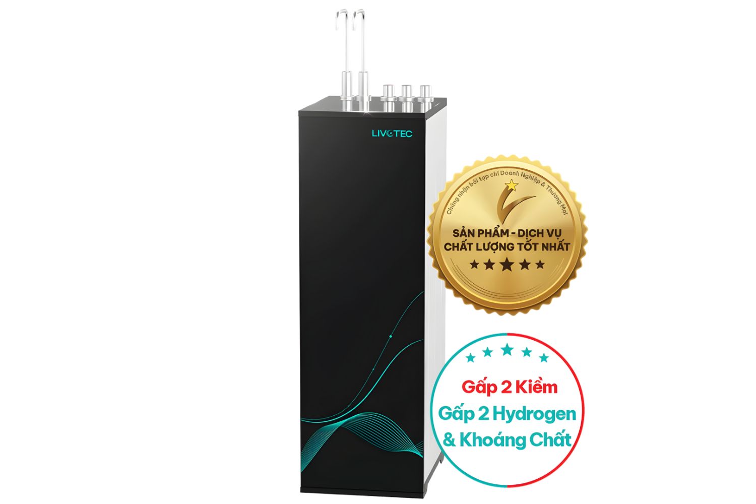 Máy Lọc Nước RO Nóng Lạnh Hydrogen Livotec 838 | Tủ Đứng 12 Lõi