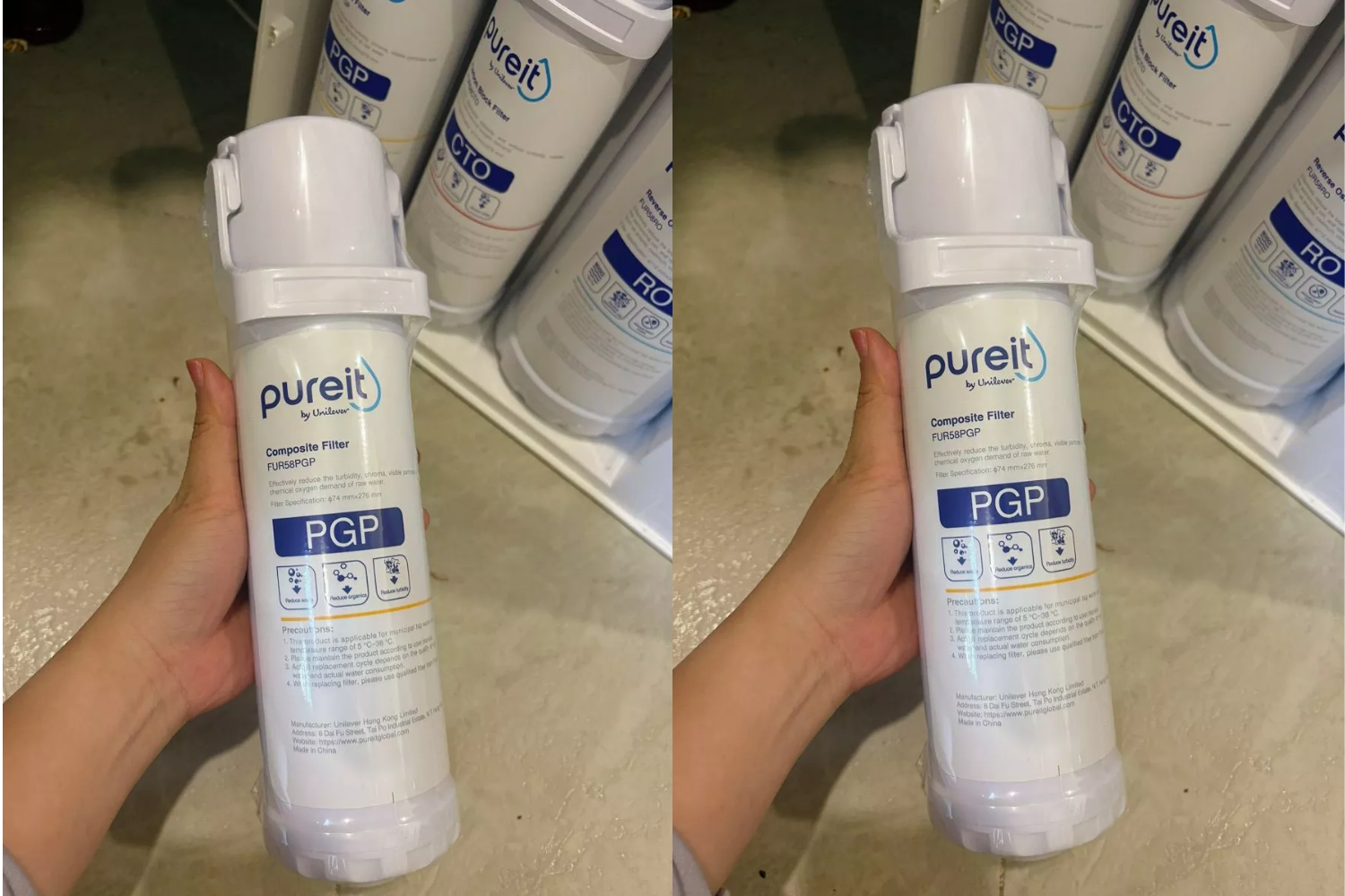 Lõi Lọc PGP 3in1 | Dùng Cho Máy Unilever Pureit Delica UR5840