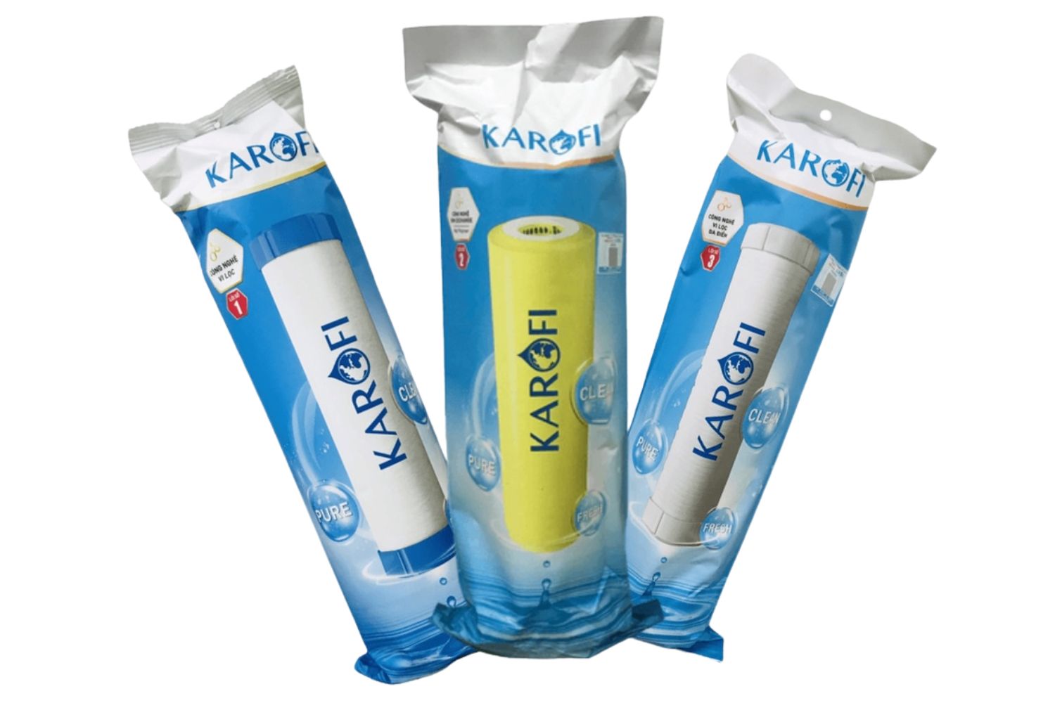 Bộ Lõi Lọc Thô 1,2,3 Karofi Smax Duo Pro | Nước Cứng, Nhiễm Vôi