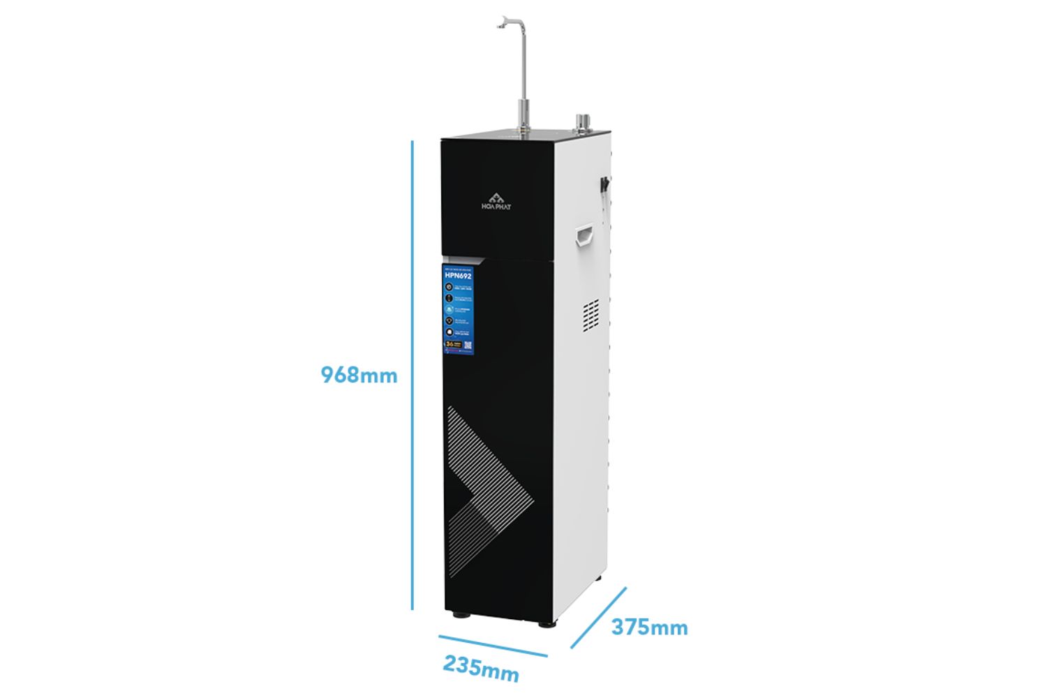Máy Lọc Nước RO Nóng Lạnh Nguội Hydrogen Hòa Phát HPN692 | Cây Đứng 10 Lõi
