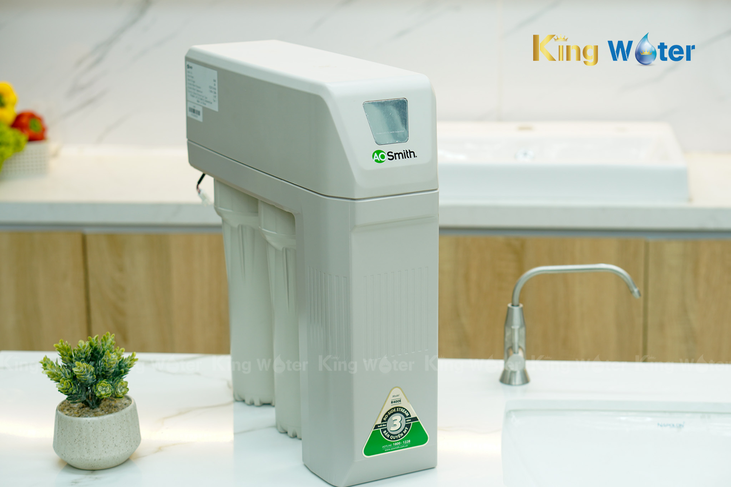 Máy Lọc Nước Ao Smith R400E | Âm Tủ 2 Lõi Lọc