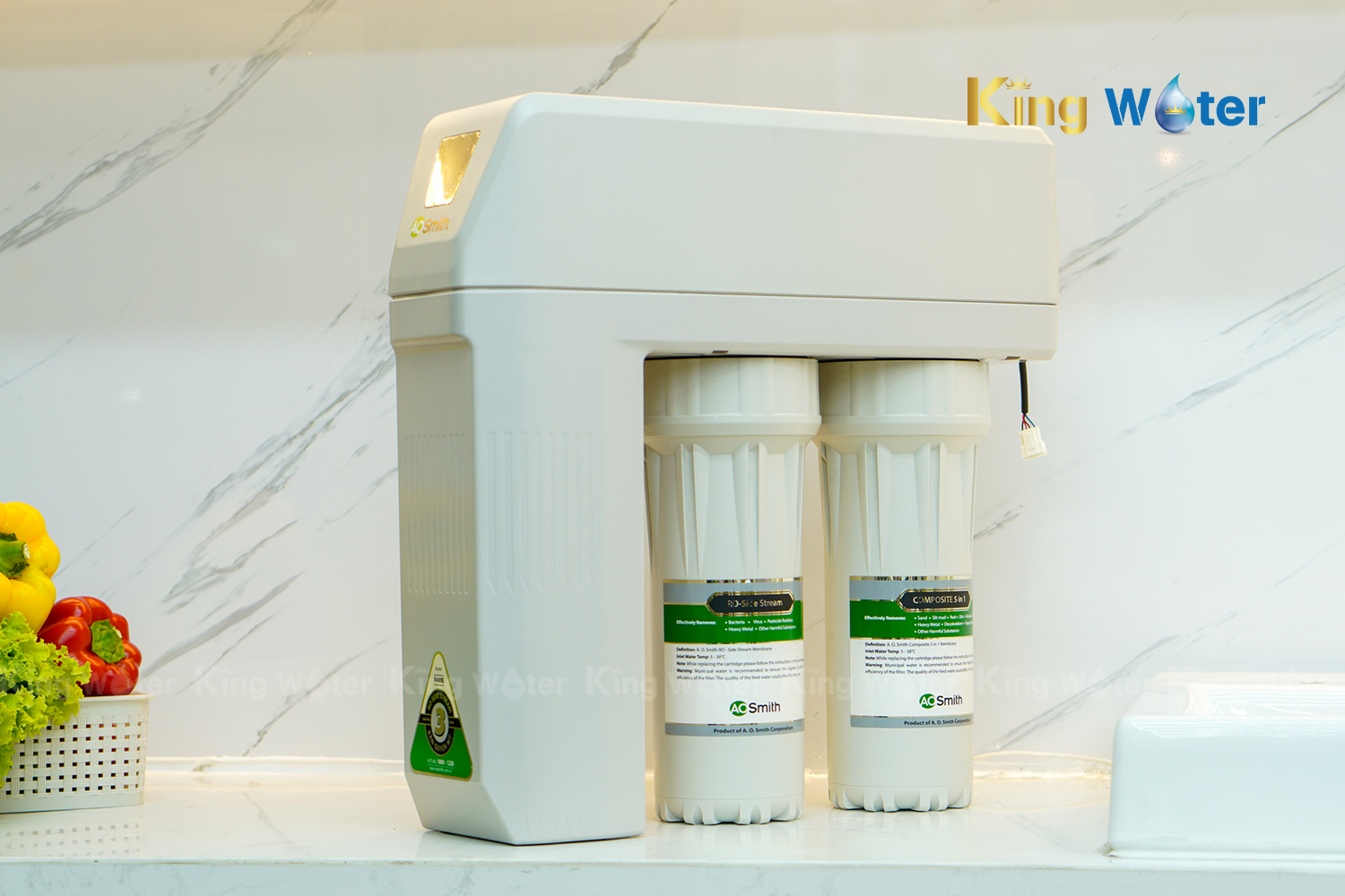 Máy Lọc Nước Ao Smith R400E | Âm Tủ 2 Lõi Lọc