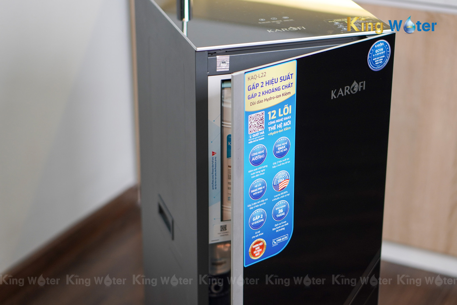 Máy Lọc Nước RO Karofi KAQ-L22 | Tủ Đứng 12 Lõi