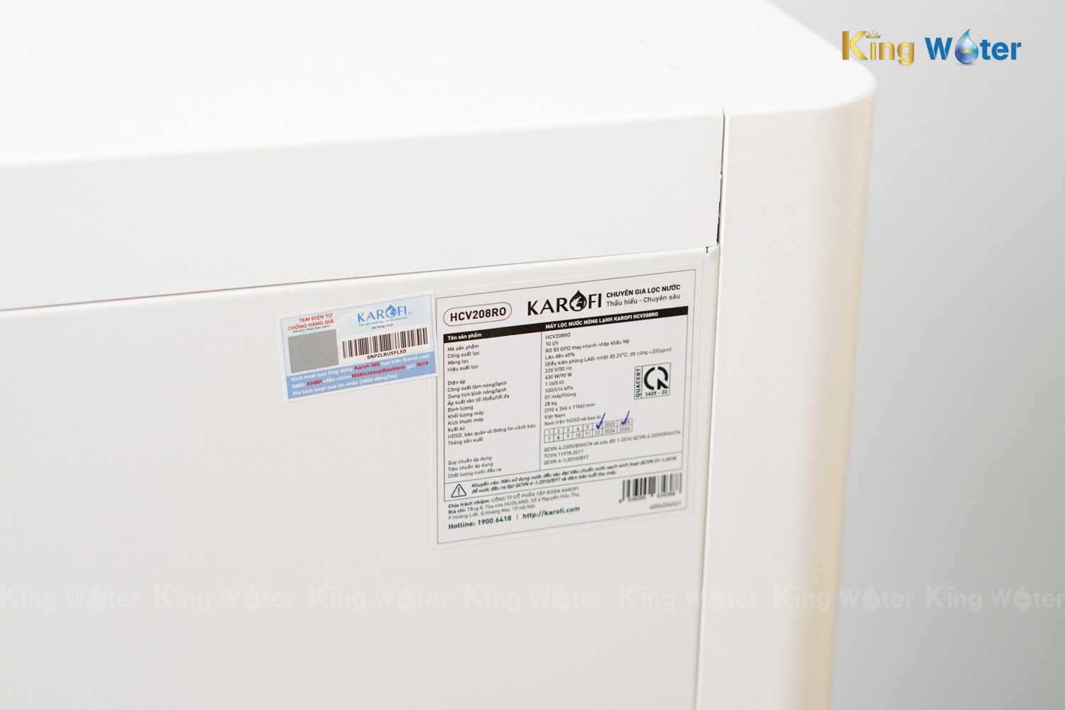 Máy Lọc Nước R.O Nóng Lạnh Karofi HCV208RO | Cây Đứng 6 Lõi