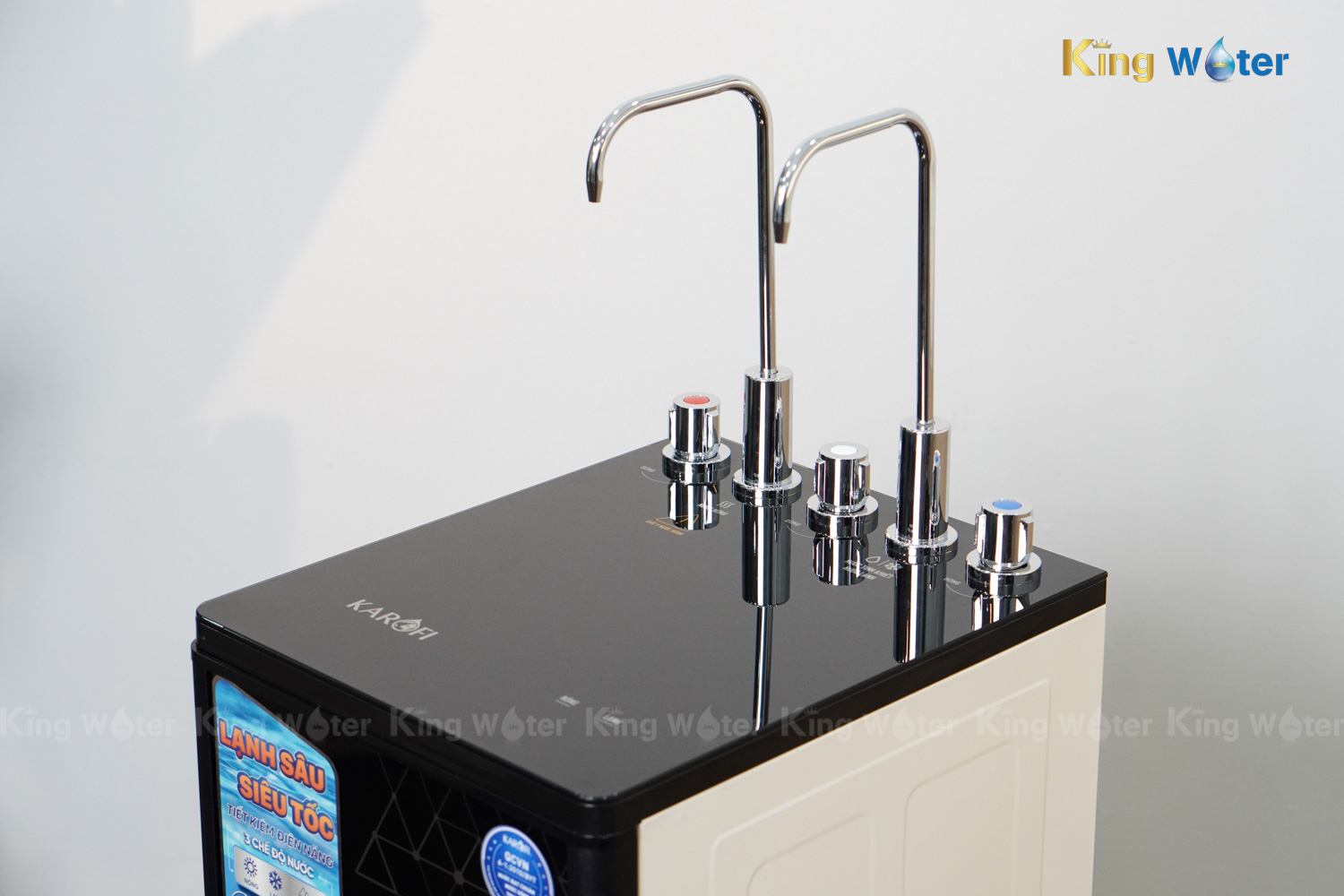Máy Lọc Nước R.O Nóng Lạnh Karofi KAD-D66S | Cây Đứng 11 Lõi