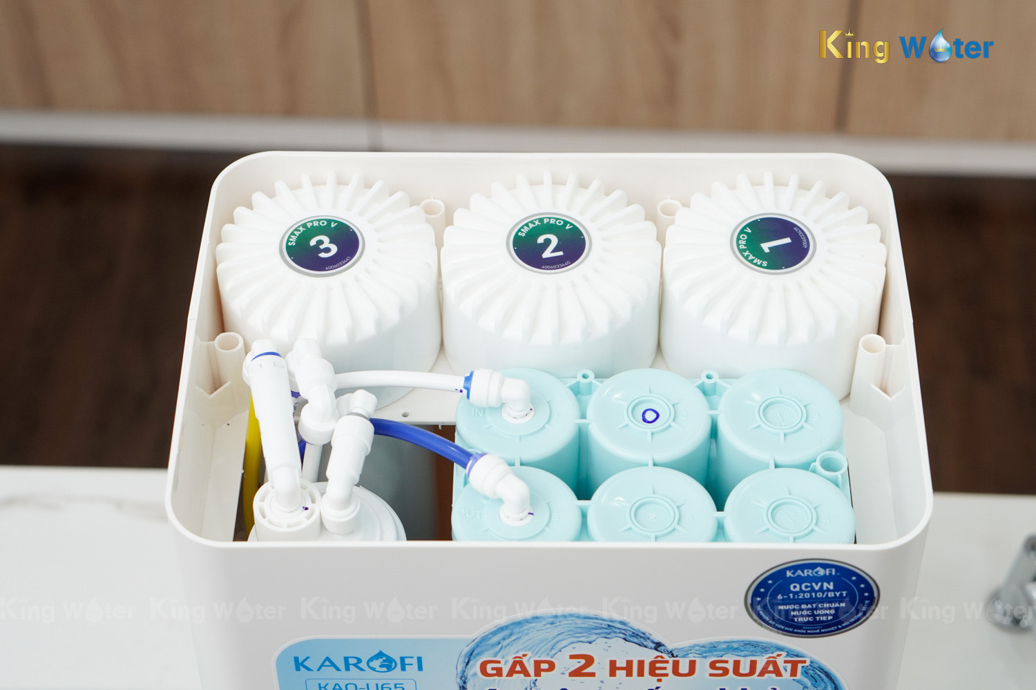 Máy Lọc Nước RO Karofi KAQ-U65 | Để Gầm 10 Lõi