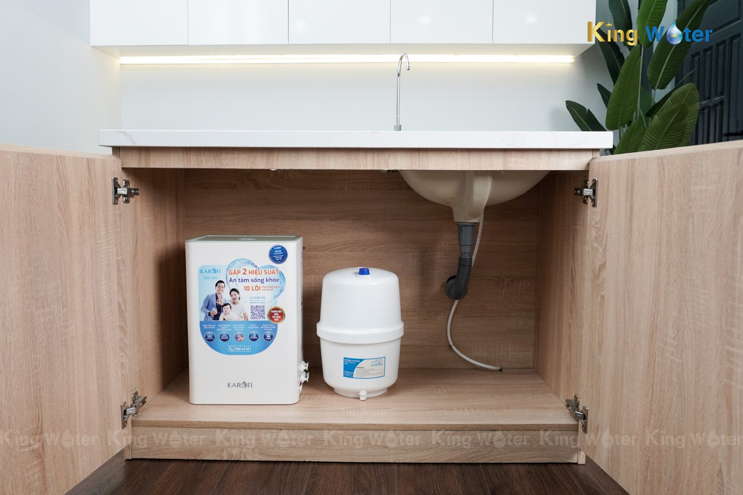 Máy Lọc Nước RO Karofi KAQ-U65 | Để Gầm 10 Lõi