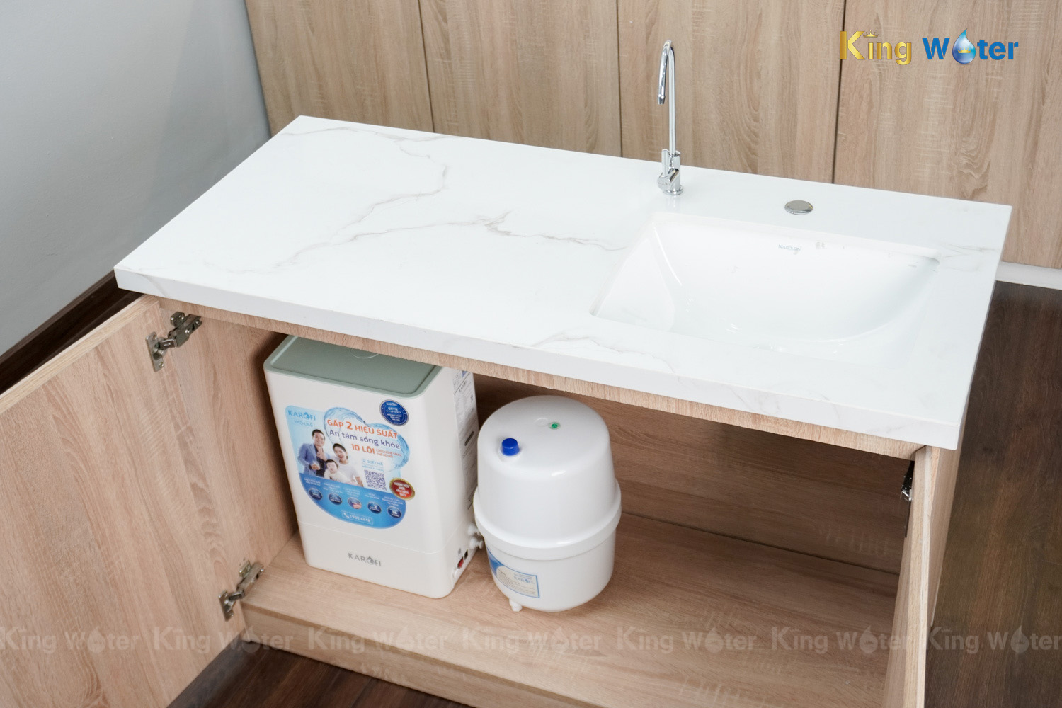 Máy Lọc Nước RO Karofi KAQ-U65 | Để Gầm 10 Lõi