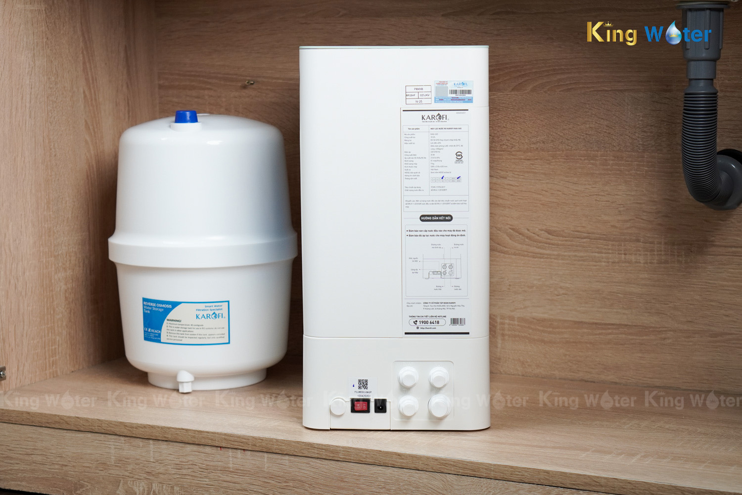 Máy Lọc Nước RO Karofi KAQ-U65 | Để Gầm 10 Lõi
