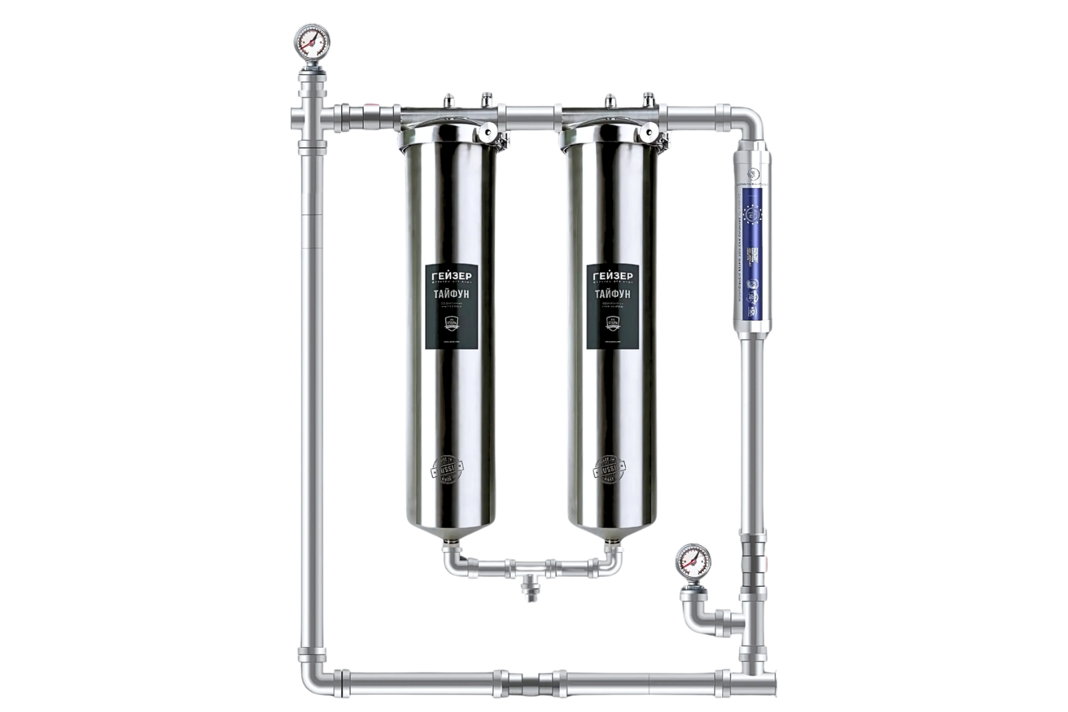 Máy Lọc Tổng Đầu Nguồn Geyser Ecotar 2F1A | Lọc Nano Không Điện